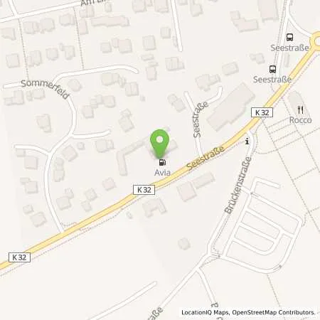 Standortübersicht der Tankstelle Avia-Tankstelle in 59519 Möhnesee (Körbecke)
