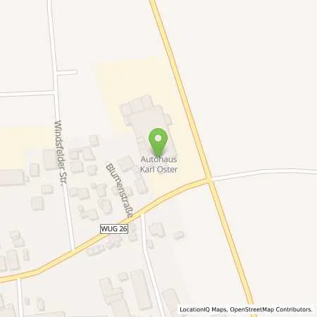 Standortübersicht der Tankstelle Autohaus Oster (Tankautomat) in 91723 Dittenheim