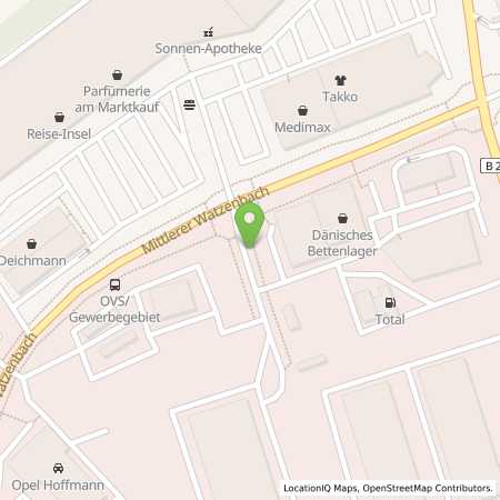 Standortübersicht der Autogas (LPG) Tankstelle: Marktkauf Tankstelle in 07318, Saalfeld