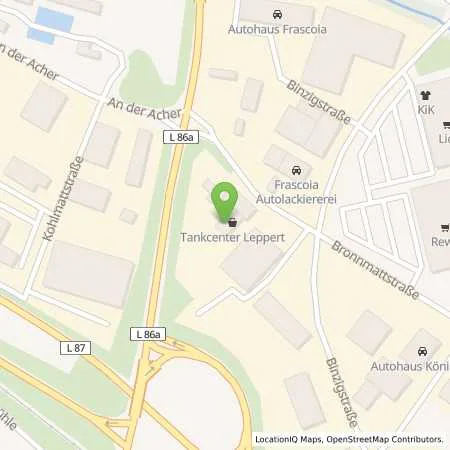 Standortübersicht der Tankstelle BFT Tank- und Waschcenter Leppert in 77876 Kappelrodeck