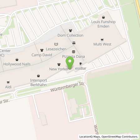 Standortübersicht der Autogas (LPG) Tankstelle: Multi SB-Warenäuser in 26723, Emden-Larrelt