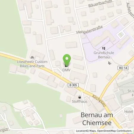 Standortübersicht der Tankstelle OMV Station in 83233 Bernau am Chiemsee