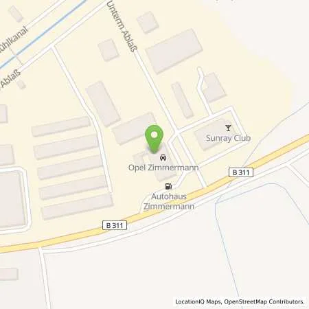 Standortübersicht der Tankstelle Autohaus Zimmermann (Tankautomat) in 88605 Messkirch