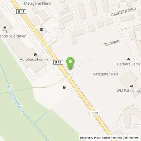 Standortübersicht der Tankstelle Autohaus Poschner in 91522 Ansbach