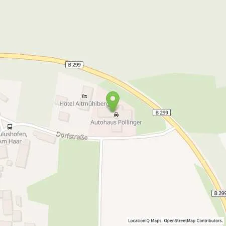 Standortübersicht der Tankstelle Autohaus Pollinger in 92339 Beilngries (Paulushofen)