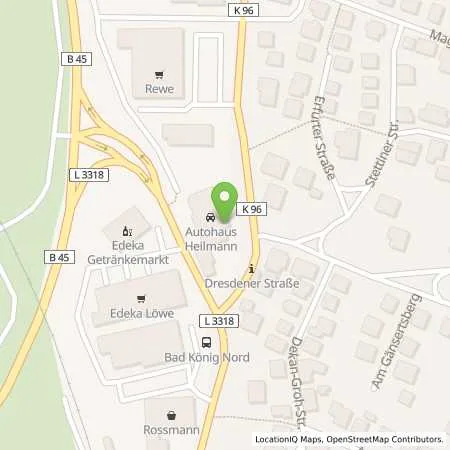 Standortübersicht der Tankstelle Esso-Station in 64732 Bad König