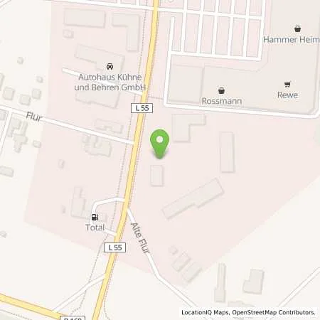 Standortübersicht der Tankstelle Total Station in 01987 Schwarzheide