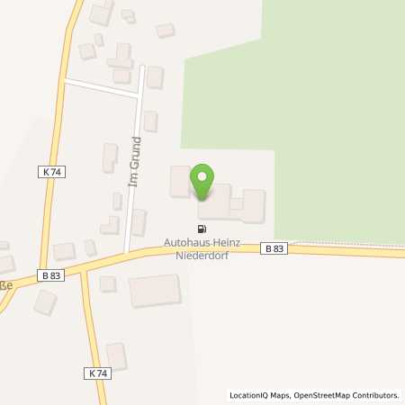 Standortübersicht der Autogas (LPG) Tankstelle: Autohaus Heinz Niederdorf GmbH in 31737, Rinteln-Westendorf