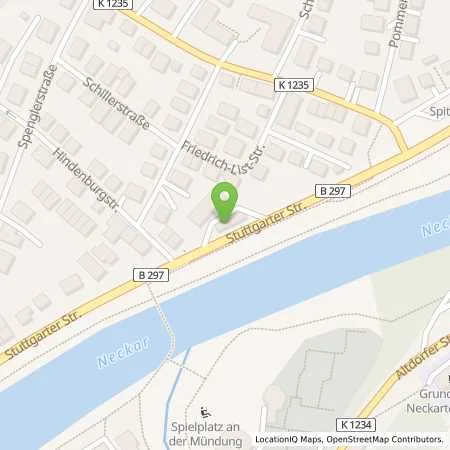 Standortübersicht der Tankstelle Aral Station Wezel in 72654 Neckartenzlingen