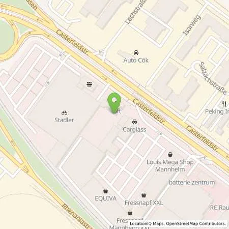 Standortübersicht der Tankstelle bft-Tankstelle in 68199 Mannheim