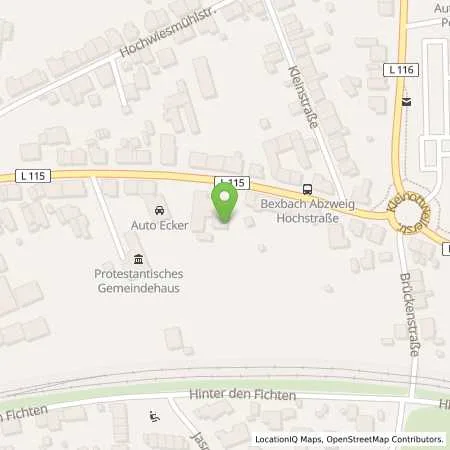 Standortübersicht der Tankstelle Total Station in 66450 Bexbach