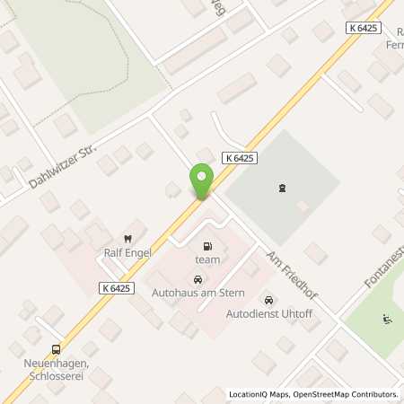 Standortübersicht der Autogas (LPG) Tankstelle: team Tankstelle in 15366, Neuenhagen