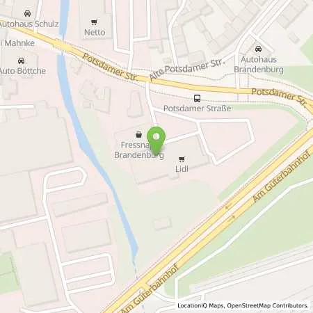 Standortübersicht der Tankstelle Tank-, Wasch & Service-GmbH in 14776 Brandenburg-Havel