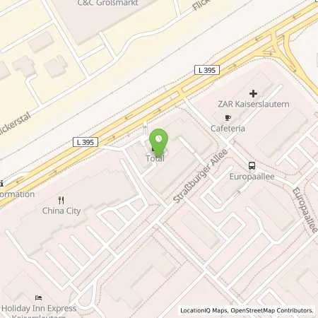 Standortübersicht der Tankstelle Total Station in 67657 Kaiserslautern