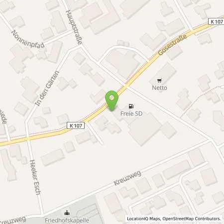 Standortübersicht der Tankstelle Freie SD Tankstelle in 49594 Alfhausen