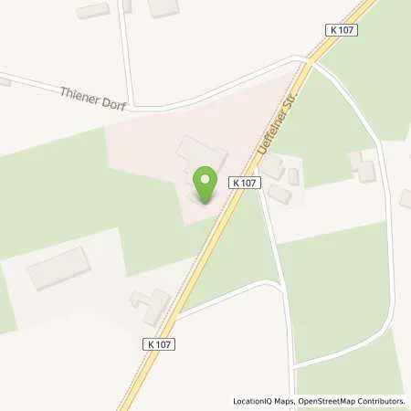 Standortübersicht der Tankstelle Josef Hausfeld GmbH & Co. KG in 49594 Alfhausen