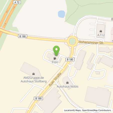Standortübersicht der Autogas (LPG) Tankstelle: Esso Station (Tankautomat) in 09366, Stollberg