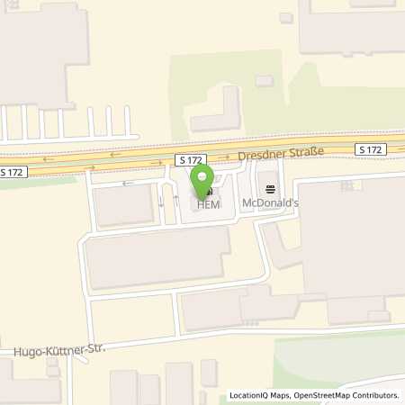 Standortübersicht der Autogas (LPG) Tankstelle: HEM-Tankstelle in 01796, Pirna