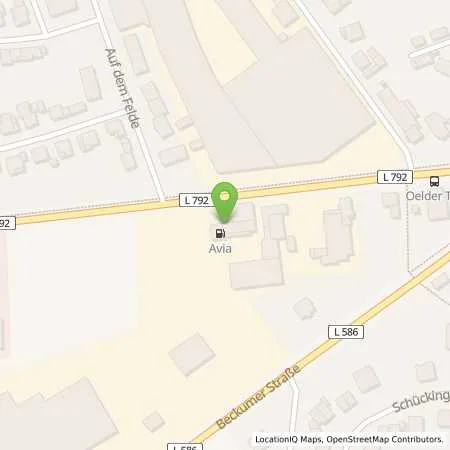 Standortübersicht der Tankstelle AVIA Tankstelle Autohaus Lenz in 59302 Oelde (Stromberg)
