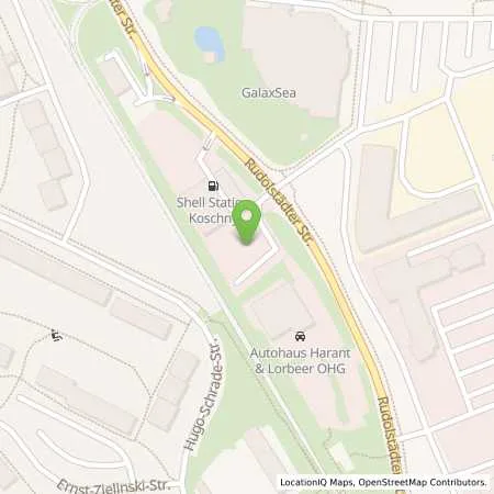 Standortübersicht der Tankstelle Shell Station in 07745 Jena