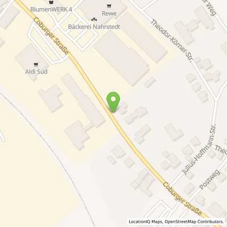 Standortübersicht der Tankstelle Agip Tankstelle in 98673 Eisfeld