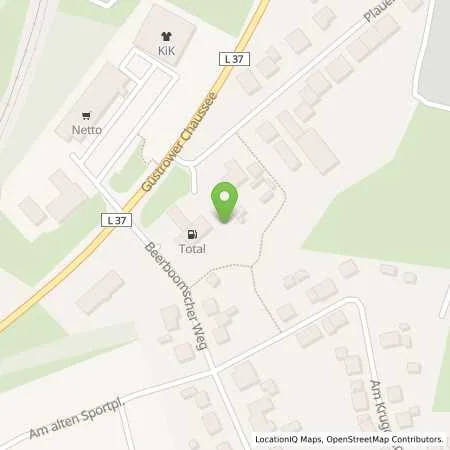 Standortübersicht der Tankstelle Total Station in 18292 Krakow am See