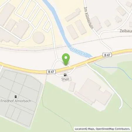 Standortübersicht der Tankstelle Shell Station in 63916 Amorbach