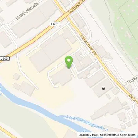 Standortübersicht der Tankstelle Lange Mineralöl GmbH & Co. KG in 58091 Hagen (Delstern)