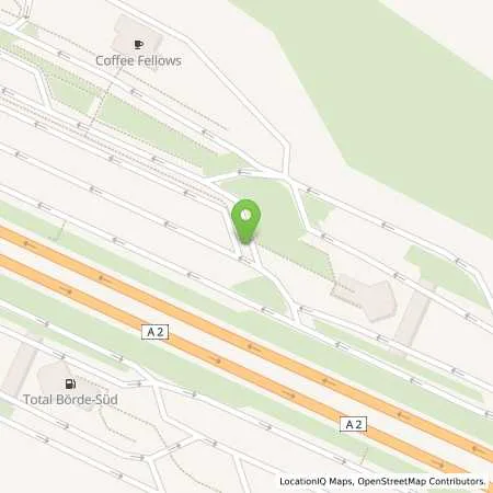 Standortübersicht der Tankstelle BAB Börde Nord (Total) in 39343 Groß Santersleben