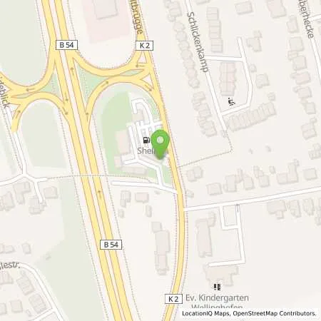 Standortübersicht der Tankstelle Shell Station in 44265 Dortmund-Wellinghofen