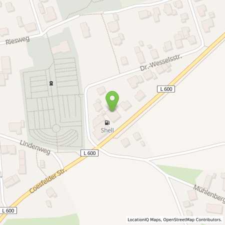Standortübersicht der Autogas (LPG) Tankstelle: Shell Station in 48734, Reken