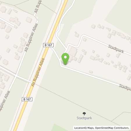 Standortübersicht der Autogas (LPG) Tankstelle: Total Station in 16816, Neuruppin