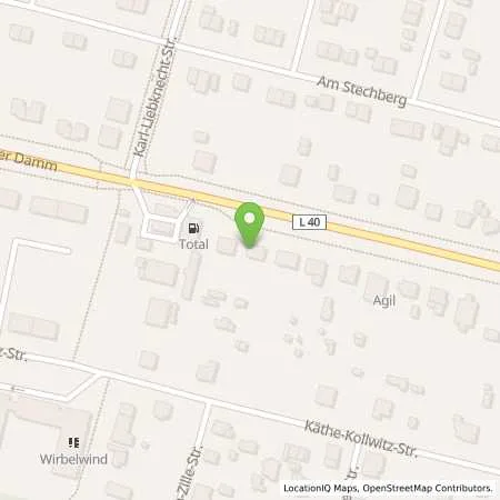 Standortübersicht der Tankstelle TOTAL Tankstelle in 15827 Blankenfelde