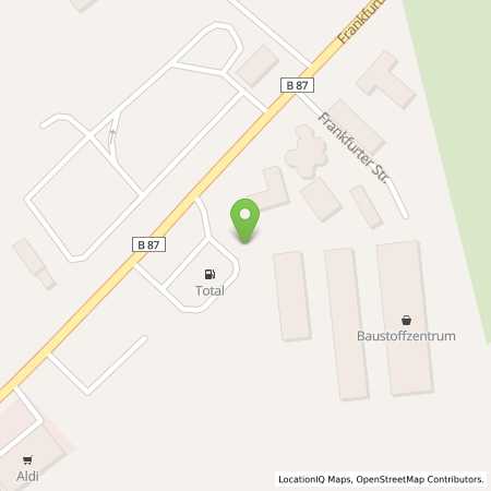 Standortübersicht der Autogas (LPG) Tankstelle: TOTAL Tankstelle in 04916, Herzberg/Elster
