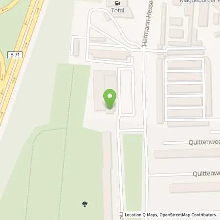 Standortübersicht der Tankstelle Total Tankstelle in 39118 Magdeburg