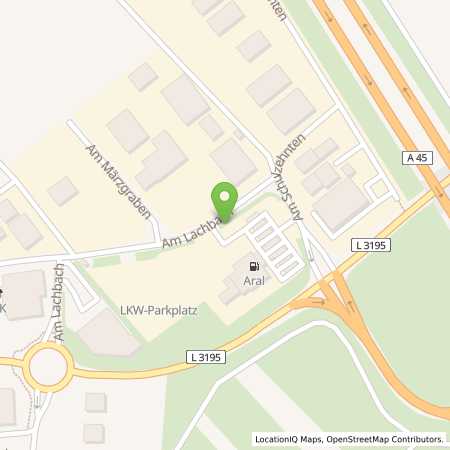 Standortübersicht der Autogas (LPG) Tankstelle: Aral Tankstelle in 63546, Hammersbach