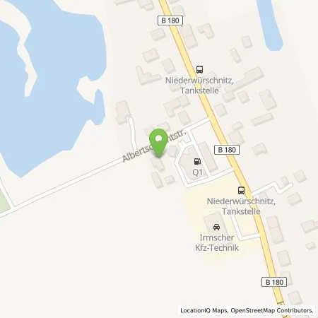 Standortübersicht der Tankstelle Q1 Tankstelle in 09399 Niederwürschnitz (Lugau)