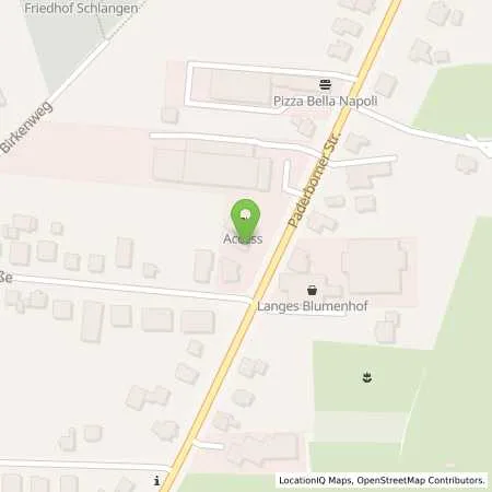 Standortübersicht der Tankstelle GO-Tankstelle in 33189 Schlangen