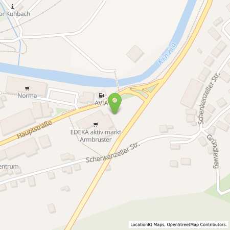 Standortübersicht der Autogas (LPG) Tankstelle: Avia Tankstelle in 77761, Schiltach