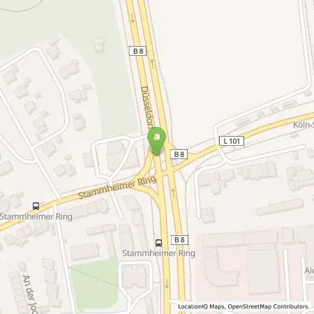 Standortübersicht der Tankstelle Aral Station in 51061 Köln-Stammheim