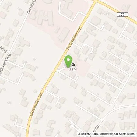 Standortübersicht der Tankstelle TTM in 33378 Rheda-Wiedenbrück