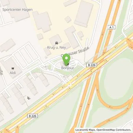 Standortübersicht der Tankstelle Total Station Eichholz in 58089 Hagen