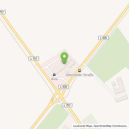 Standortübersicht der Autogas (LPG) Tankstelle: AVIA Station in 33161, Hövelhof