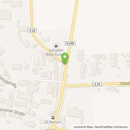Standortübersicht der Tankstelle Salzgitter (Bad) Automobile in 38259 Salzgitter (Beinum)