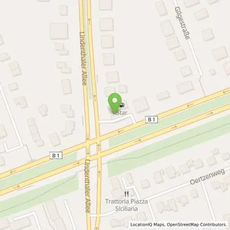 Standortübersicht der Tankstelle Star Tankstelle in 14163 Berlin (Zehlendorf)