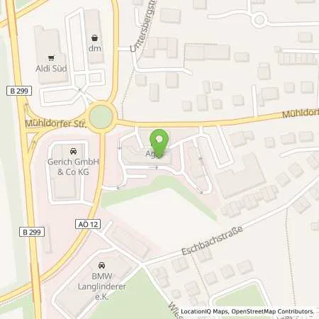 Standortübersicht der Tankstelle Agip Service-Station in 84503 Altötting