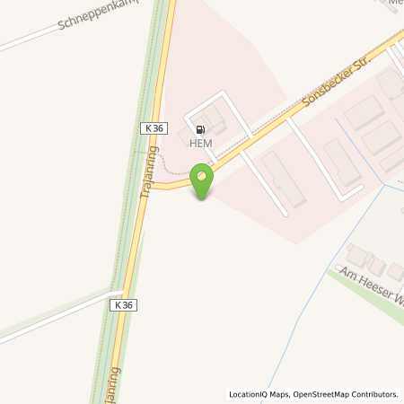 Standortübersicht der Autogas (LPG) Tankstelle: HEM Tankstelle in 46509, Xanten