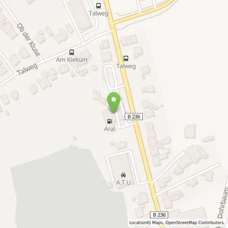 Standortübersicht der Tankstelle Aral Nadja Anana in 58239 Schwerte