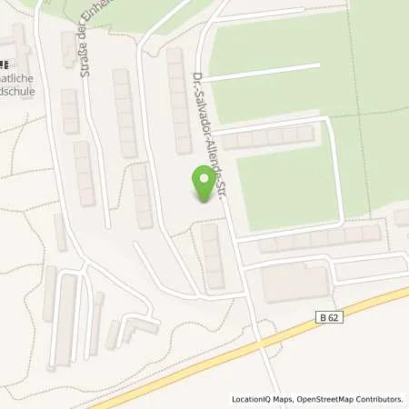 Standortübersicht der Tankstelle W. Eckardt in 36433 Bad Salzungen