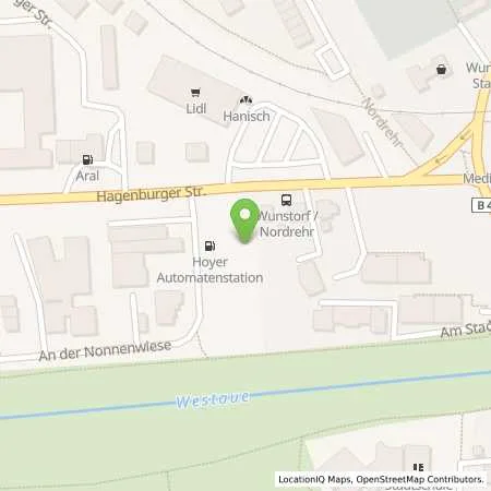 Standortübersicht der Tankstelle Frank Hahne in 31515 Wunstorf